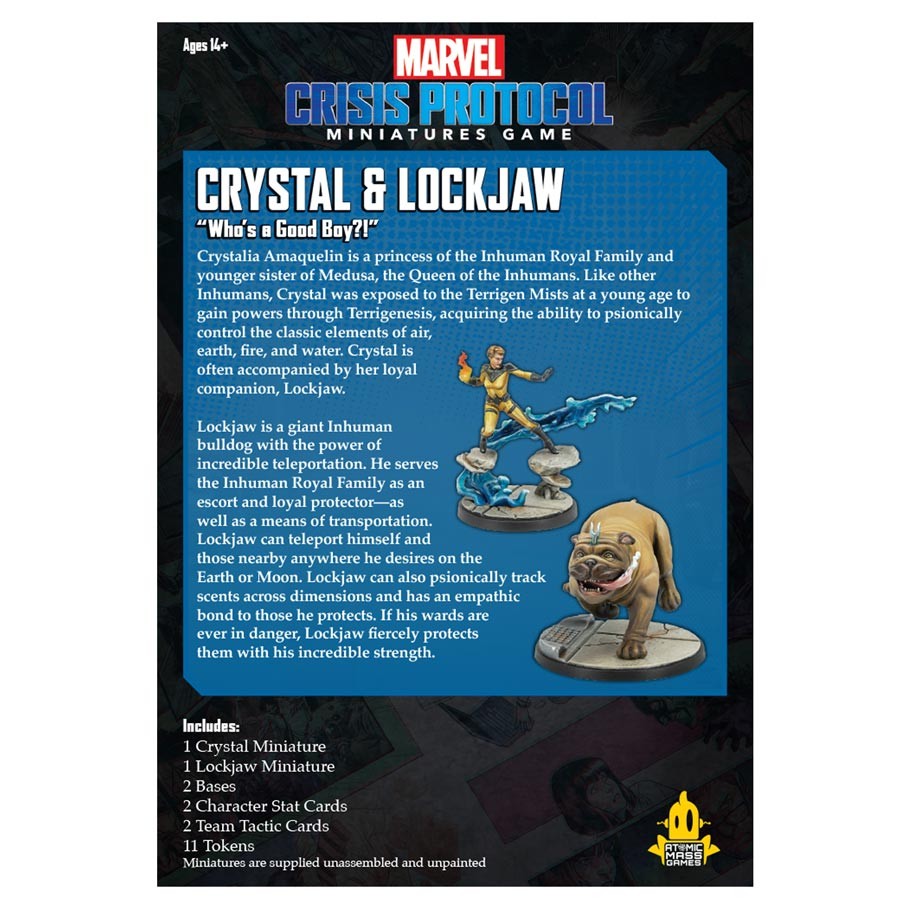 Marvel Crisis Protocol : Crystal and Lockjaw Character Pack